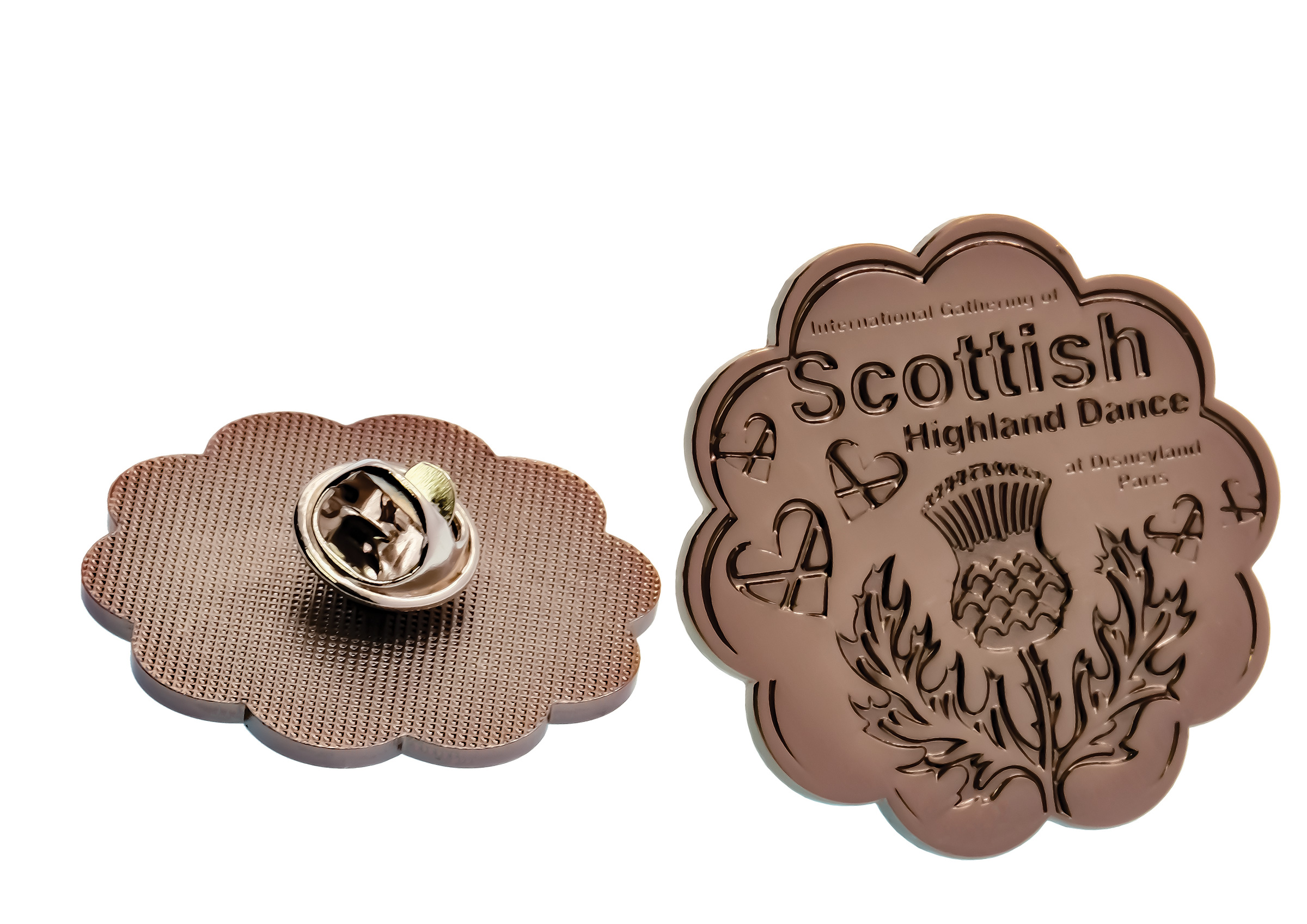 Addica Plain Heart Bronze Pin Badge