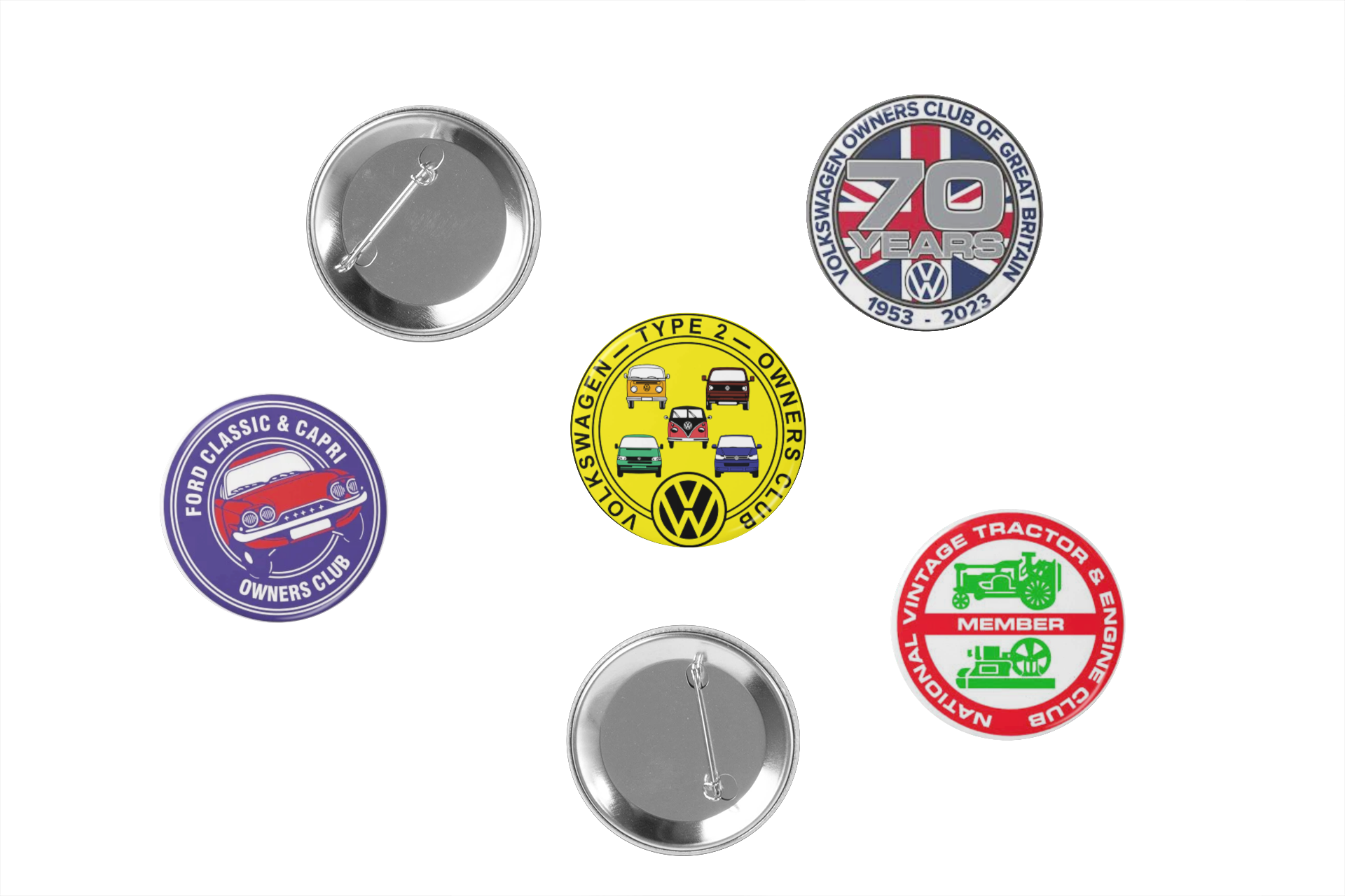 Circular Logo Pin Badge