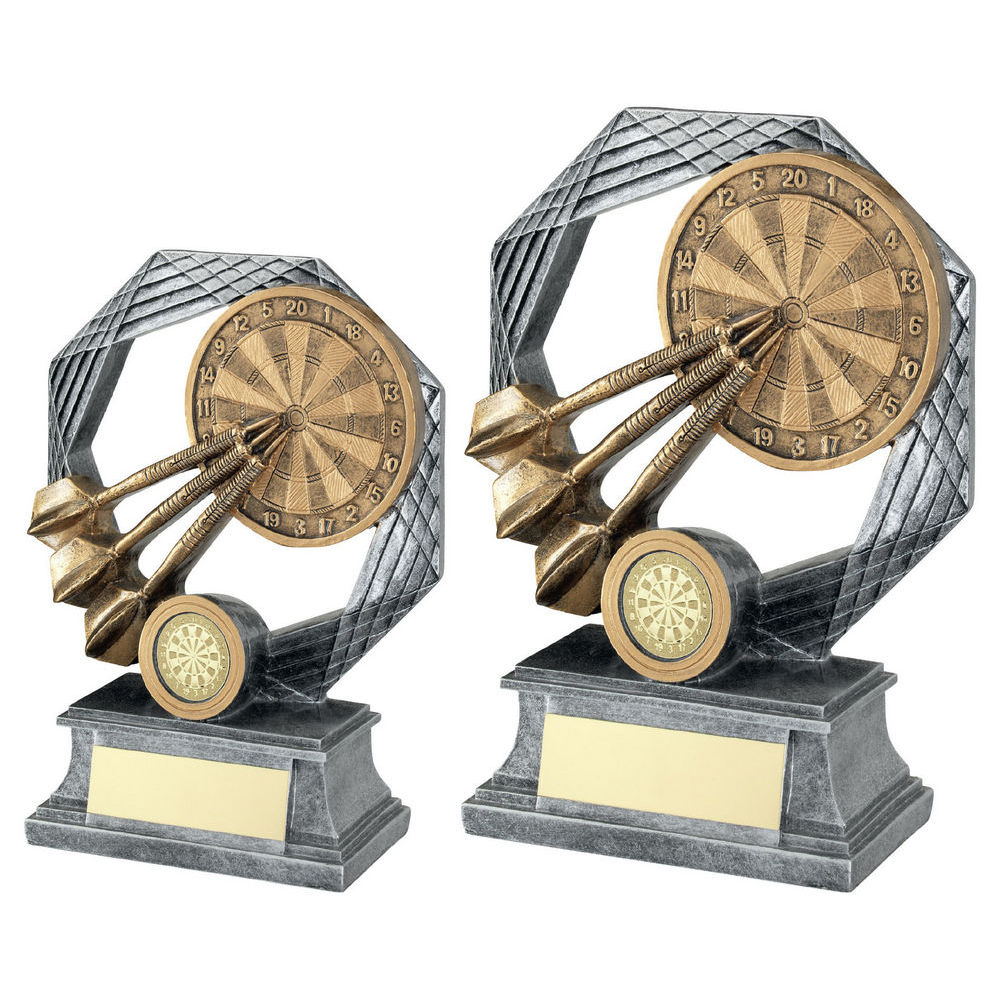 PEW/GOLD DARTS STAR SPIRAL WITH PLATE (1in CENTRE)