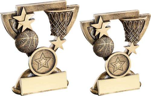 Addica BRZ/GOLD BASKETBALL MINI CUP WITH PLATE