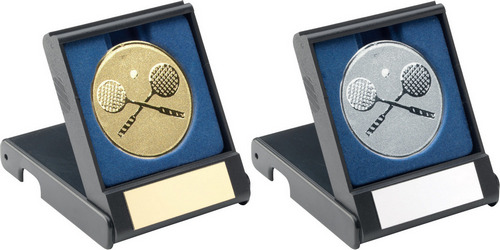 Addica BLACK PLASTIC BOX WITH SQUASH INSERT TROPHY