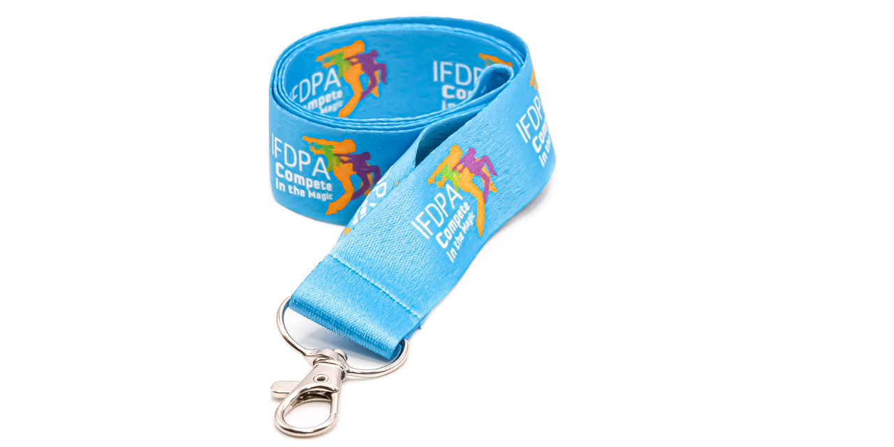 20mm Light Blue Colour Print Lanyard