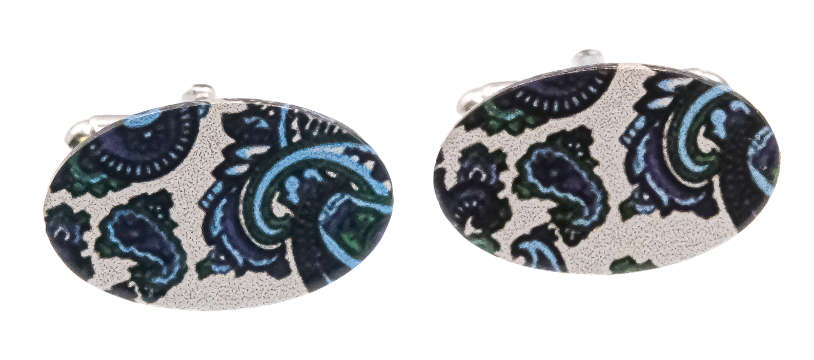 Oval Printed Cufflinks