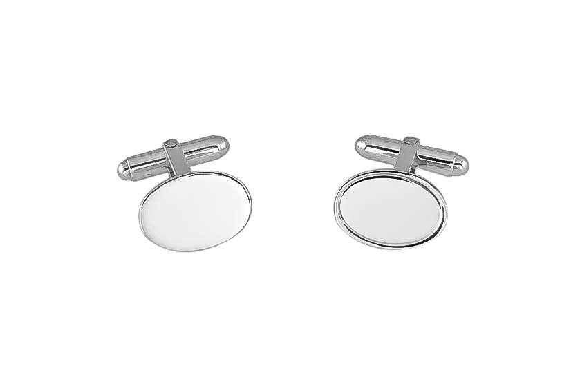 Oval Cufflinks with Swivel Fitting