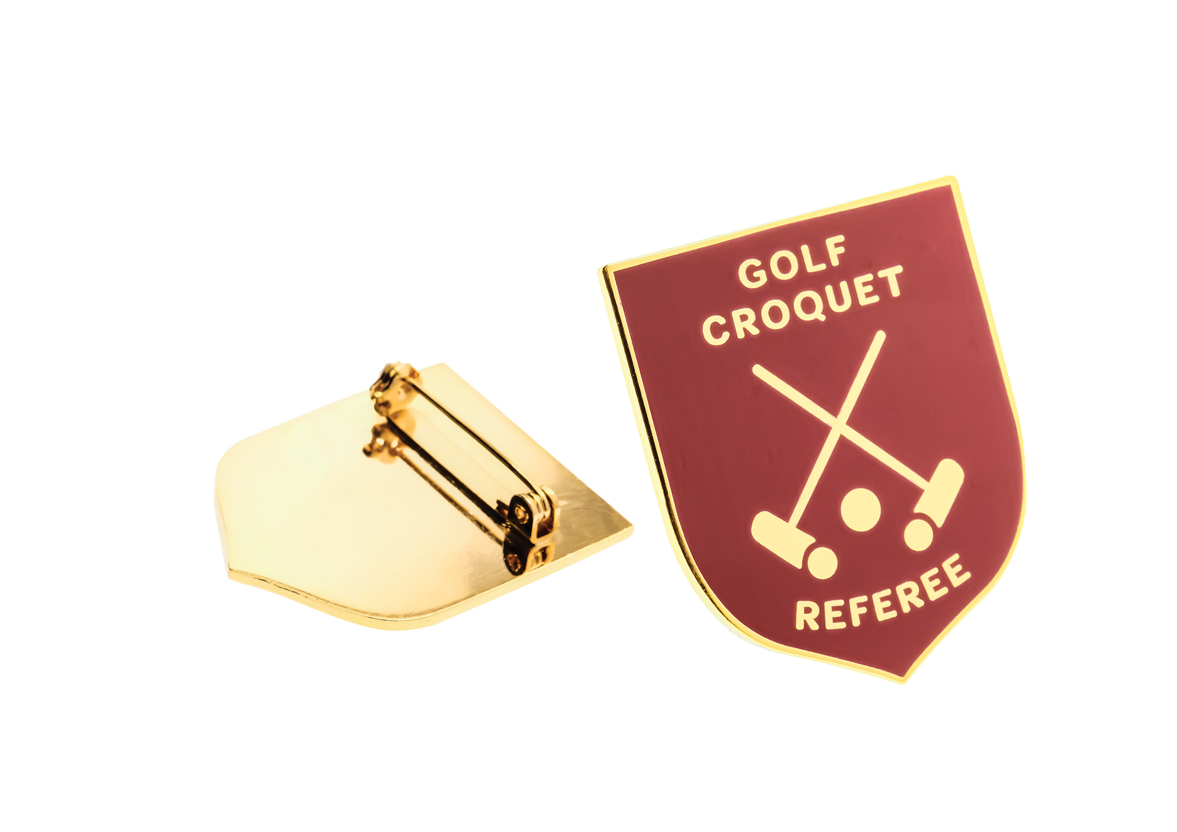 Gold Shield Metal Badge