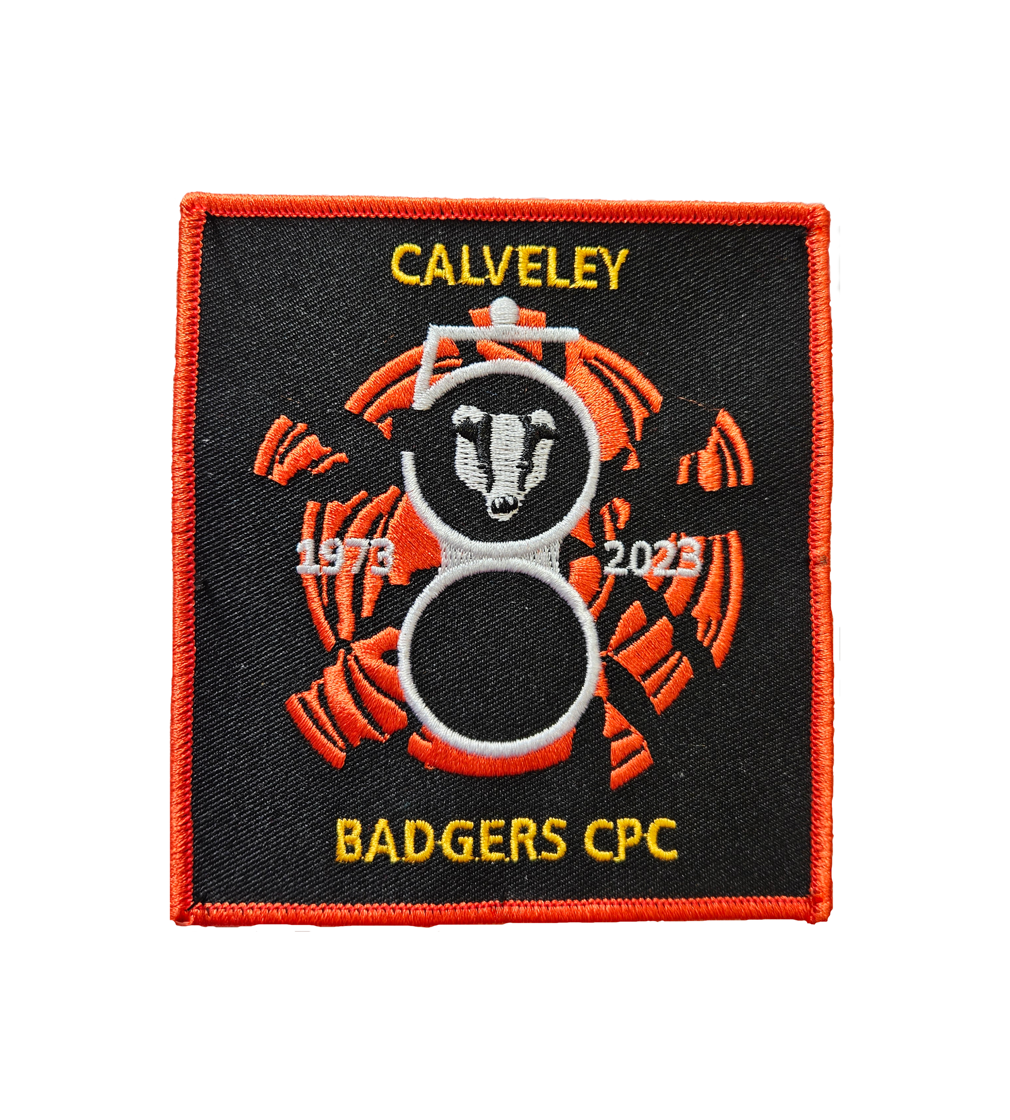 Large Rectangle Embroidered Fabric Badge